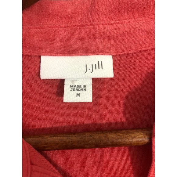J. Jill Womens Button Down Pink Shirt size medium - Picture 3 of 6